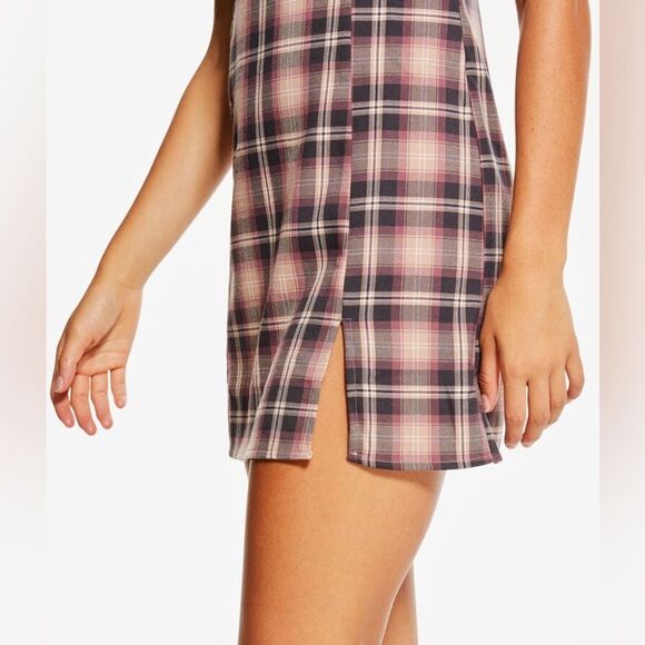 Aeropostale Plaid Scoop-Neck Slim Dress - NWT - Size Large - Picture 4 of 8